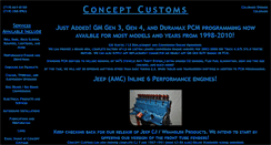 Desktop Screenshot of concept-customs.com